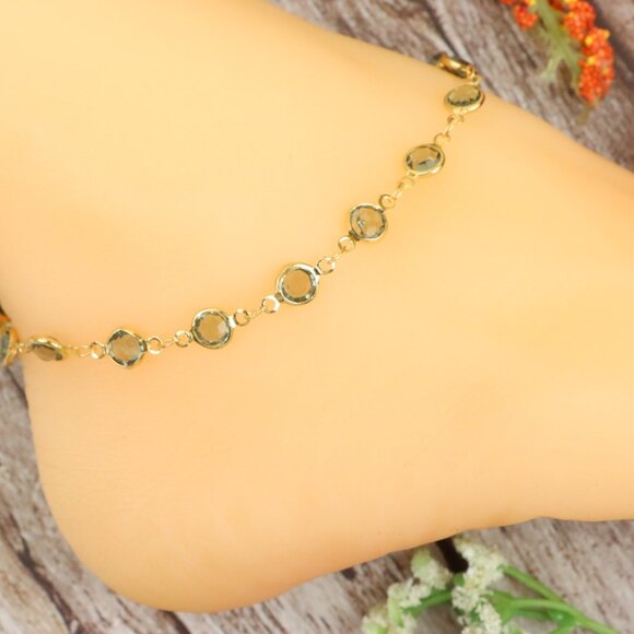 "Dainty Anklet for Women – Elegant Everyday Jewelry & Perfect Gift | MLCRC1283 - Picture 1 of 10